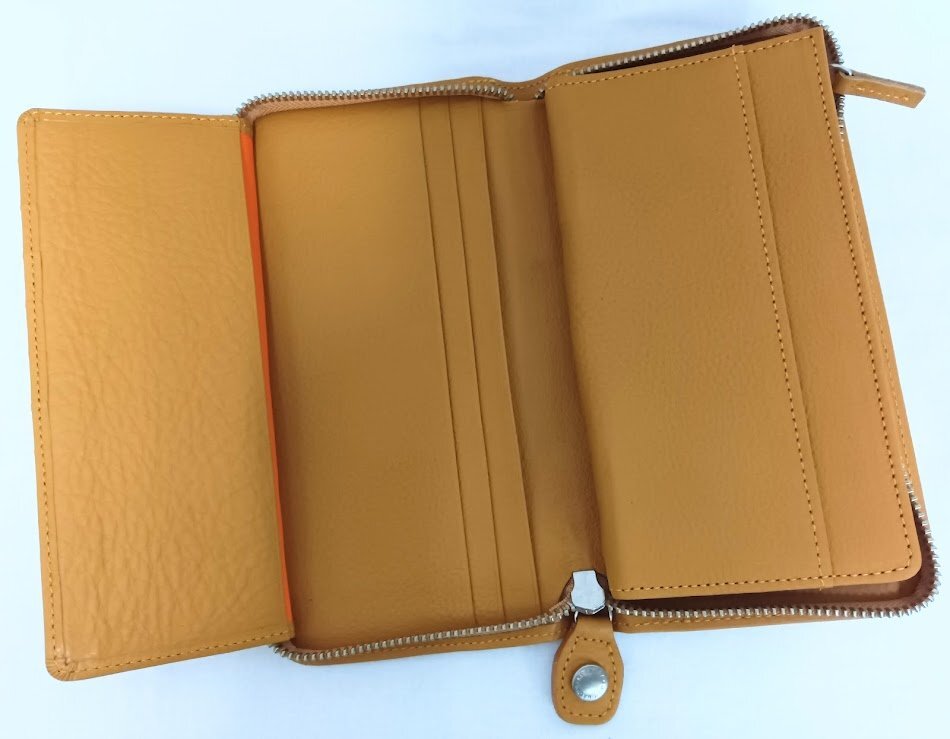 【新品】Kitamura/キタムラ☆レザー・長財布 キャメル YH0082 61421 参考価格:28,000円 メンズ 牛革 ラウンドファスナー 美品 未使用_画像6
