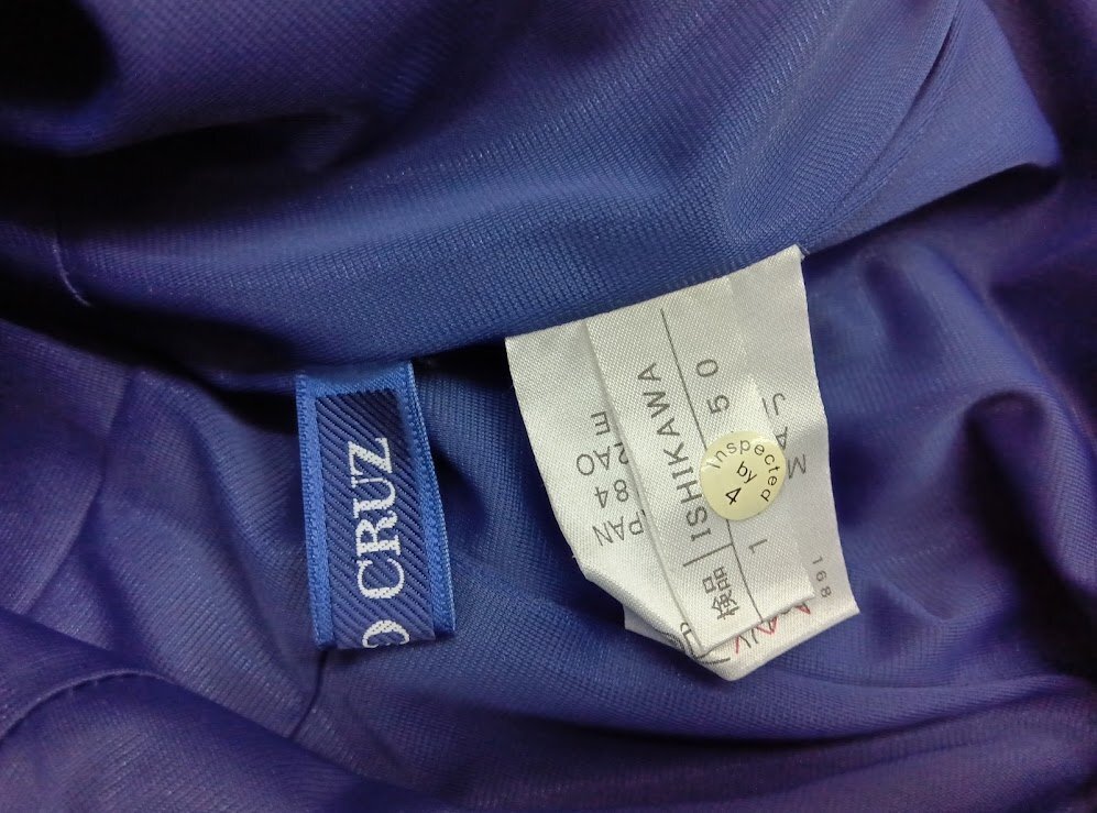 CARA O CRUZ☆キャラオクルス/レリアン ワンピース 11号(L) ネイビー ボタン ポケット レトロ調 美品_画像8