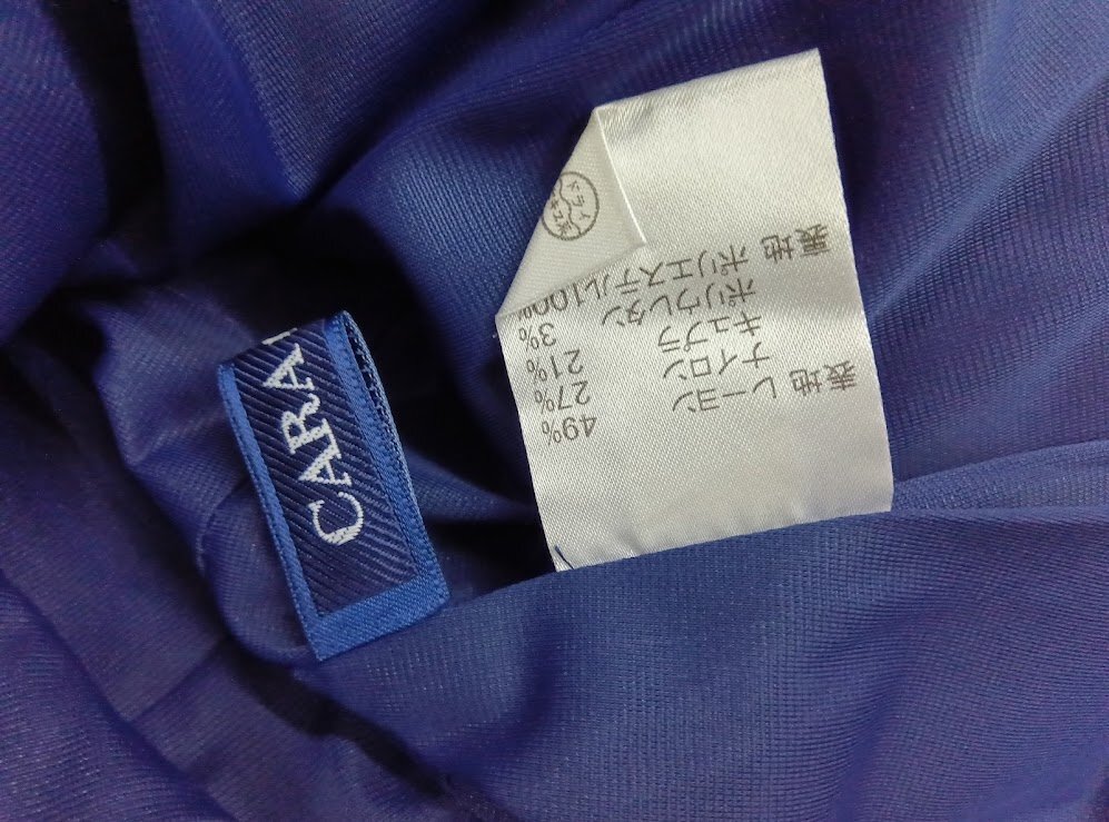 CARA O CRUZ☆キャラオクルス/レリアン ワンピース 11号(L) ネイビー ボタン ポケット レトロ調 美品_画像7