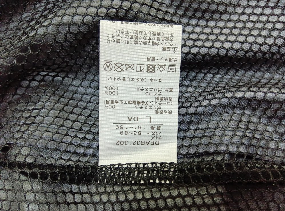 DEAR DANSKIN☆WRストレッチトランスフォームコート L ネイビー 参考価格:52,800円 2WAY レインコート ディアダンスキン 美品_画像6