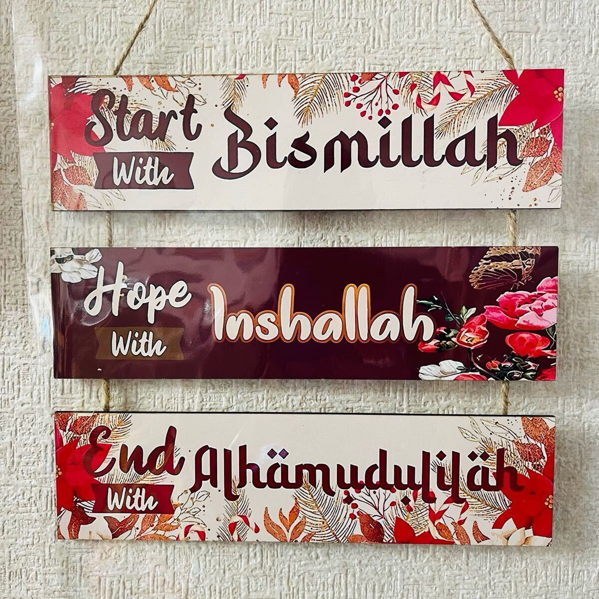 花柄メッセージフレーム／イスラム_画像2