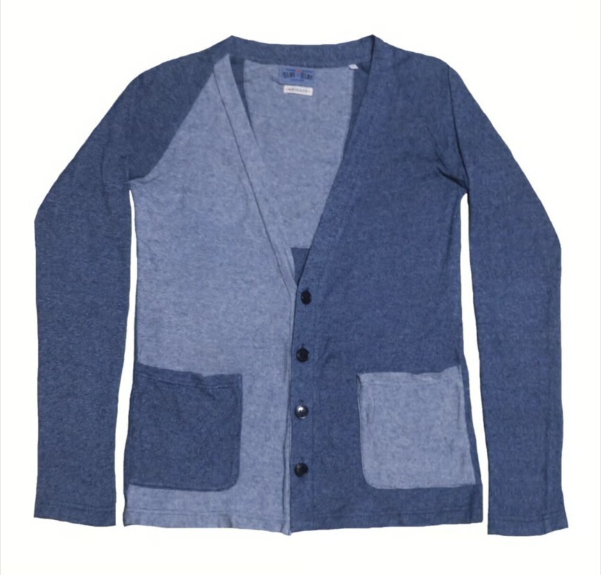 BLUE BLUE(ブルーブルー) カーディガン 古着 アメカジ 羽織り アシンメトリー ハリウッドランチマーケット hrm ブルーブルー BLUEBLUE_画像1