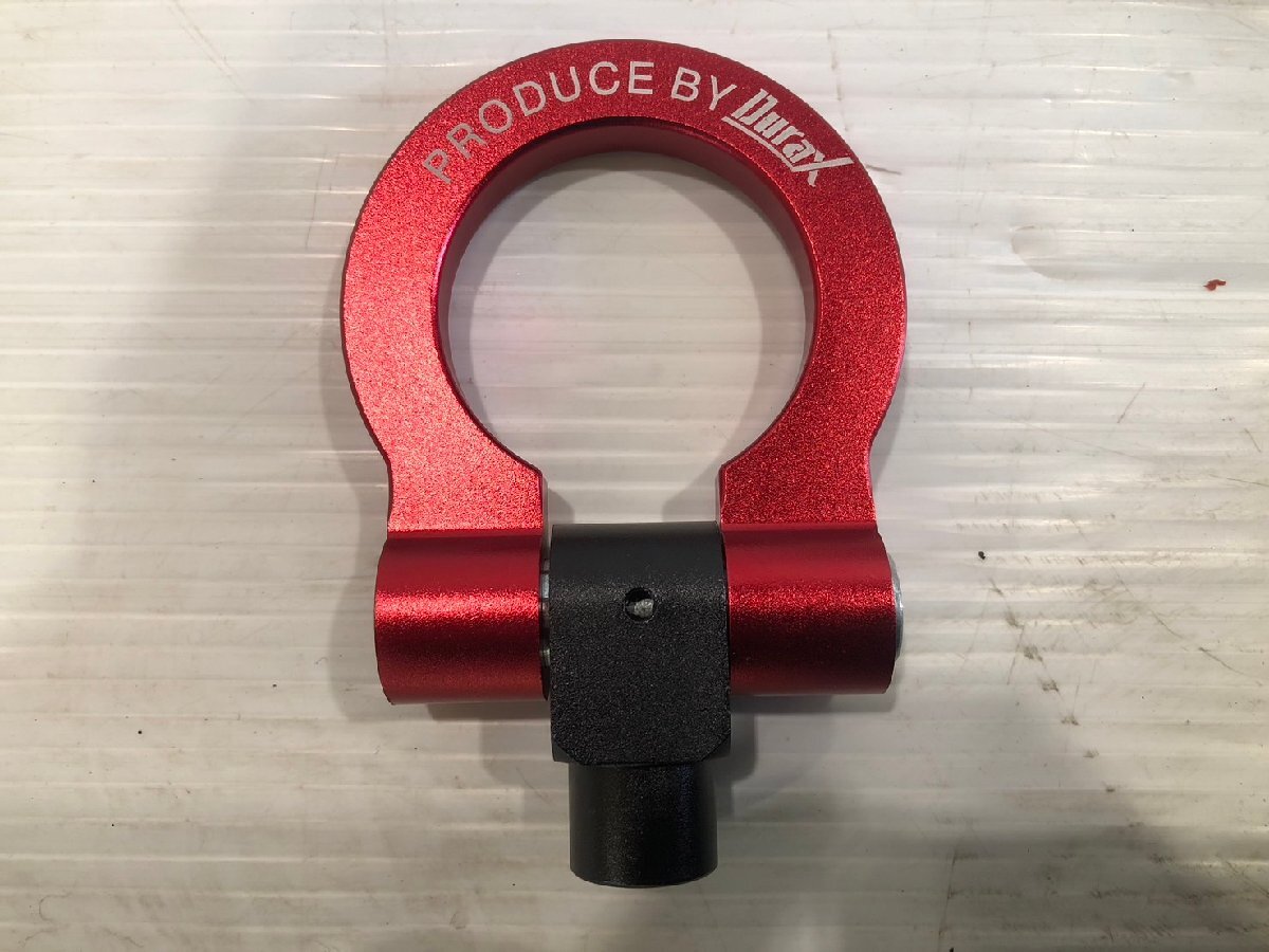 ★送料無料!!★ Durax デュラックス フリップアップ トーイングフック 牽引フック レッド 赤 アルミ 可倒式 M22 × P2.0 TH120R 3棚_画像2