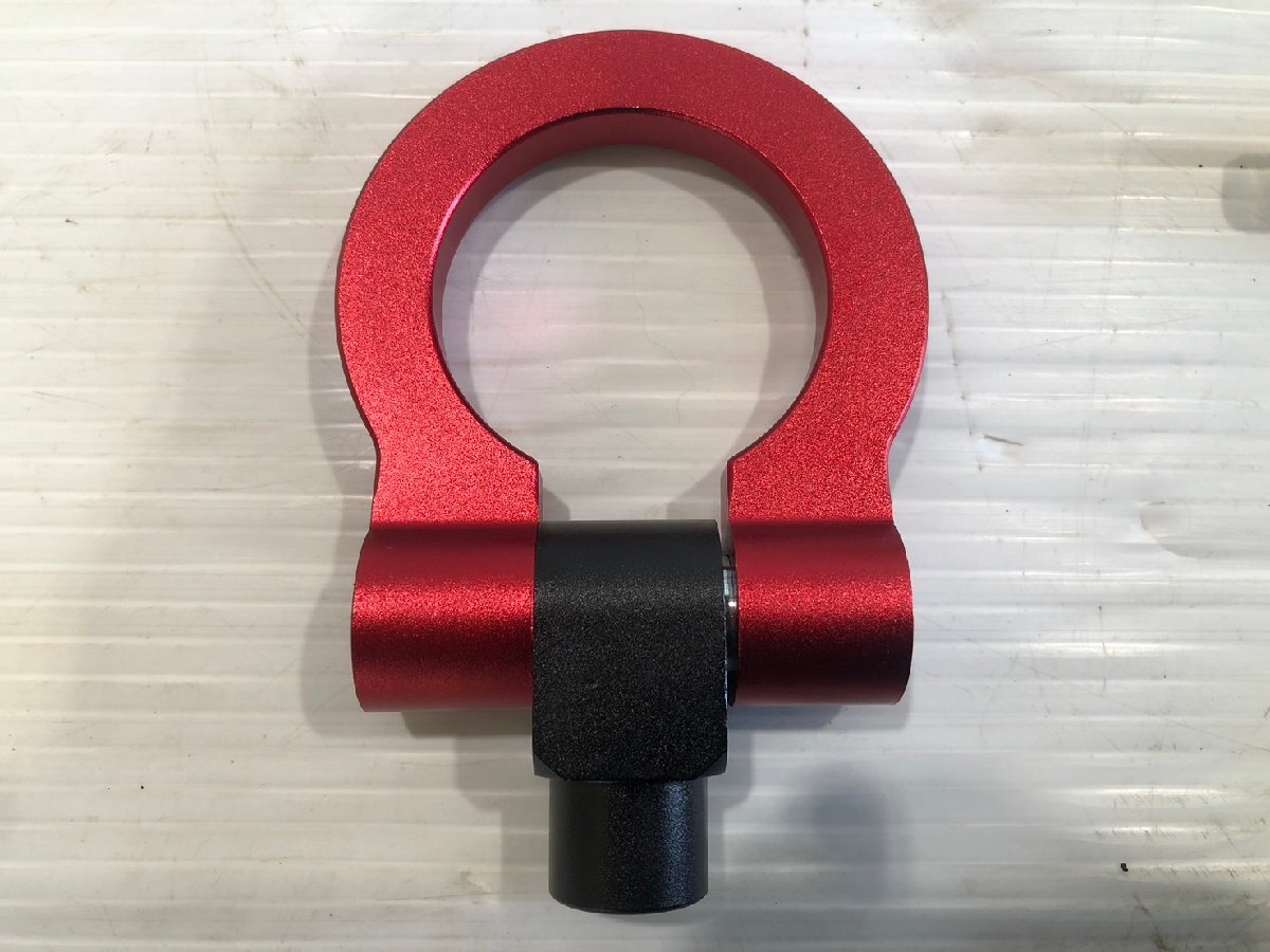 ★送料無料!!★ Durax デュラックス フリップアップ トーイングフック 牽引フック レッド 赤 アルミ 可倒式 M22 × P2.0 TH120R 3棚_画像3