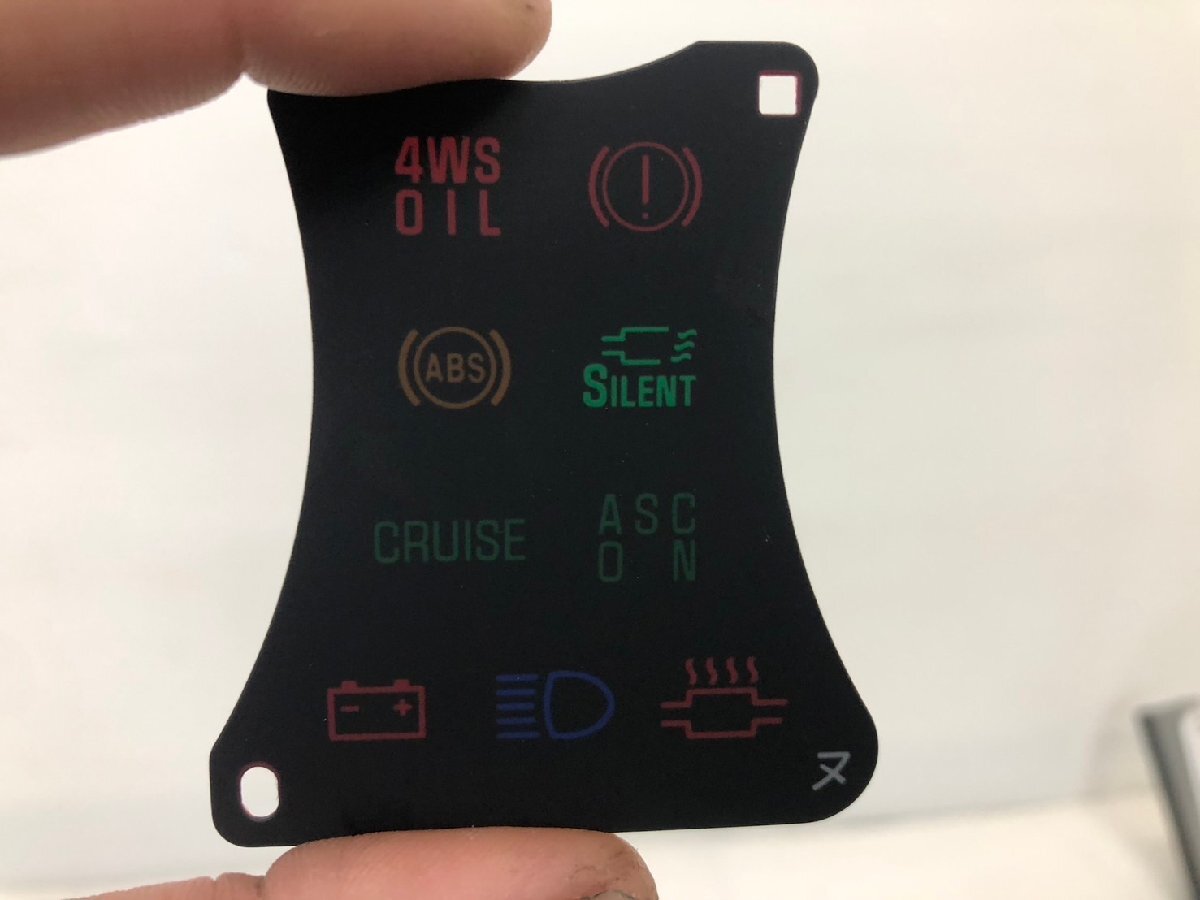 ★送料無料!!★ 三菱 GTO ツインターボ MR Z15A 6MT 純正 メーターパネル 警告灯 3枚 セット　4_画像4