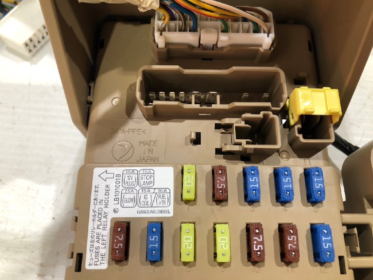 スバル レガシィ GTスペックB 後期 F型 BL5 プッシュスタート車 室内 ダッシュボード ハーネス 配線 カプラー ヒューズボックス BP5 12_画像3