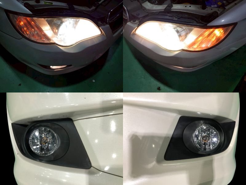 【店舗引取歓迎】スバル レガシィ B4 D型 BL5 AT 後期 純正 フロント バンパー グリル 付 37J サテン ホワイト パール 白 L上_画像10