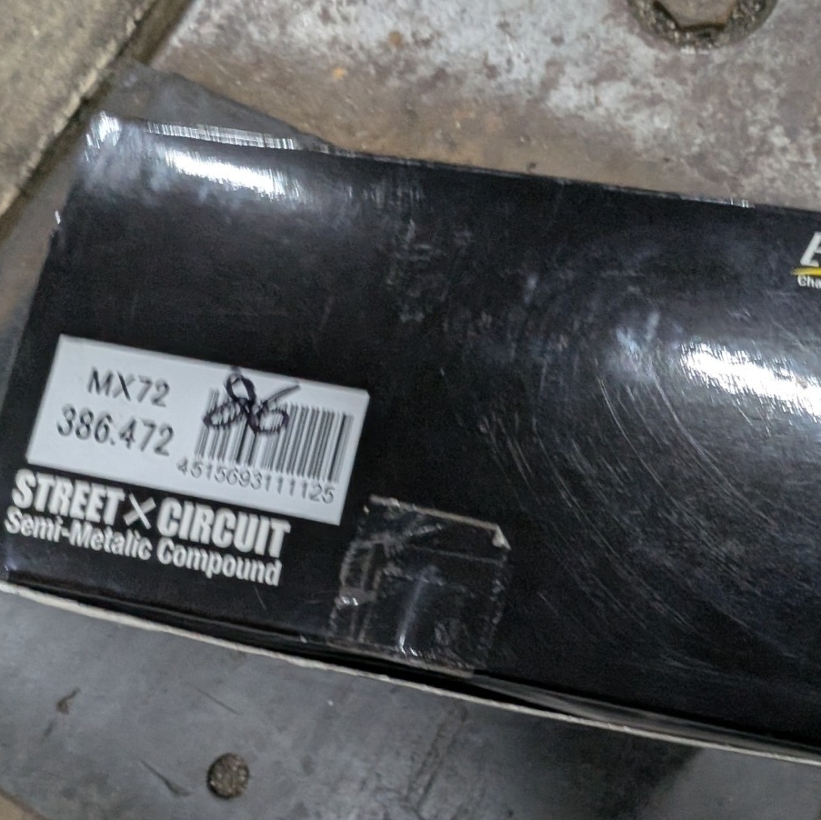 【未使用】エンドレス ENDLESS MX72 ブレーキパッド 前後セット 片押し用 ZN6 ZC6 ZN8 ZC8 86 GR86 BRZ用_画像3