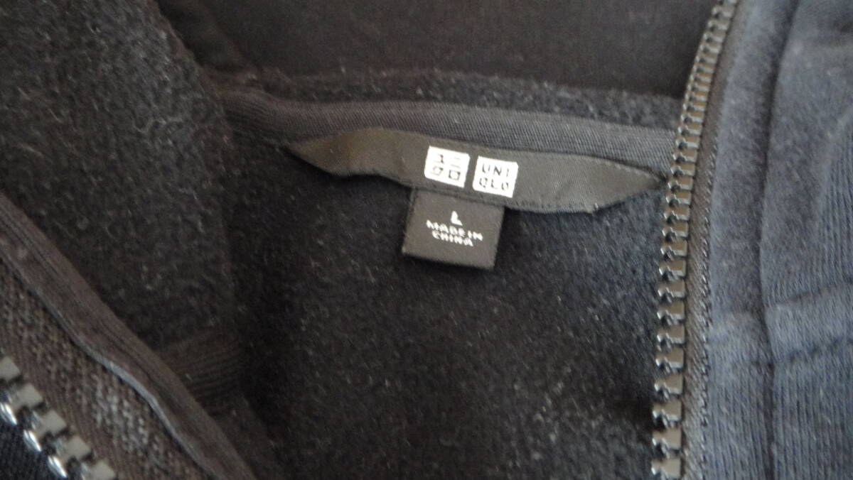 ☆UNIQLO【防風スエット】Ｌサイズ 　黒 USED ☆_画像2