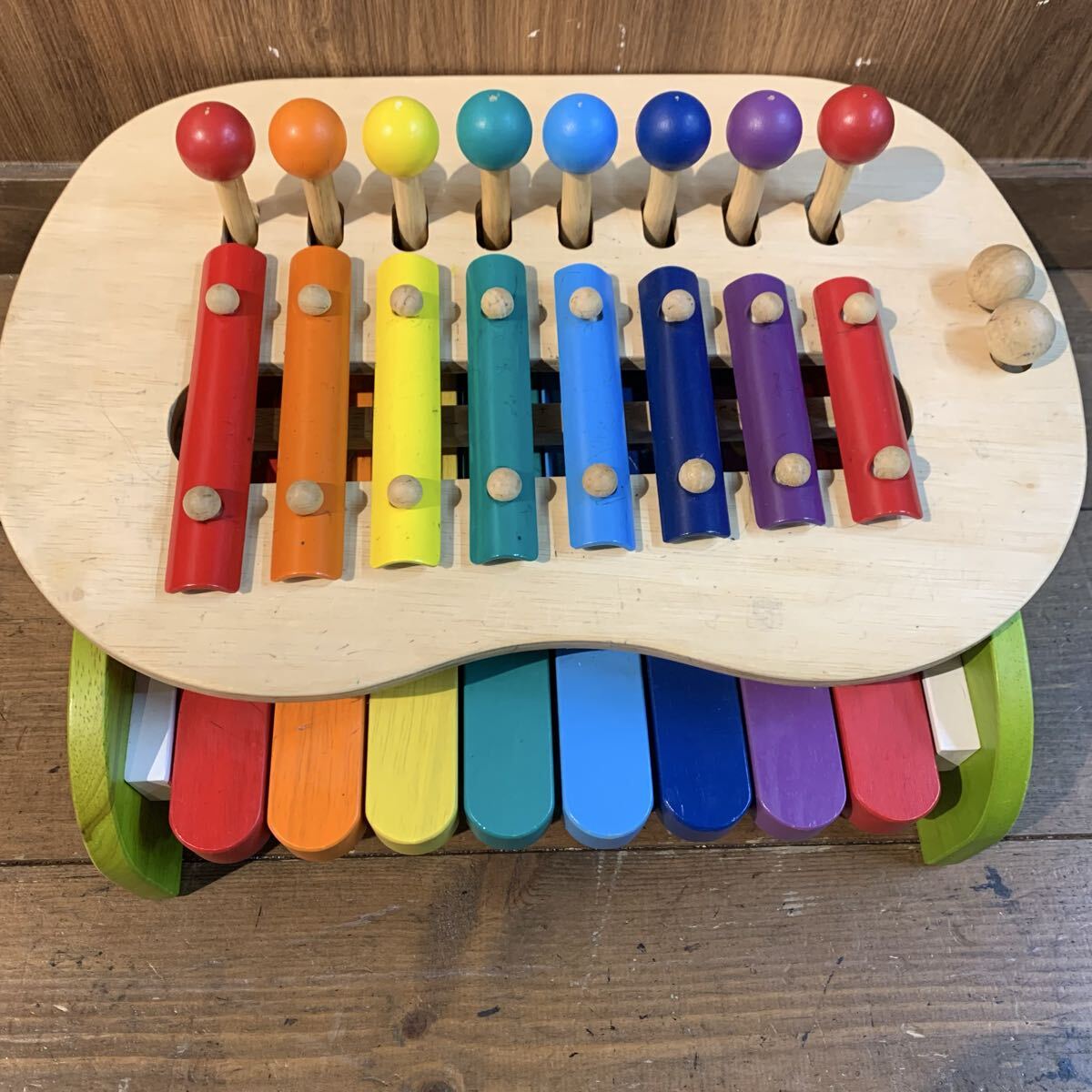 木琴 知育玩具 森のメロディーメーカー エドインター_画像1