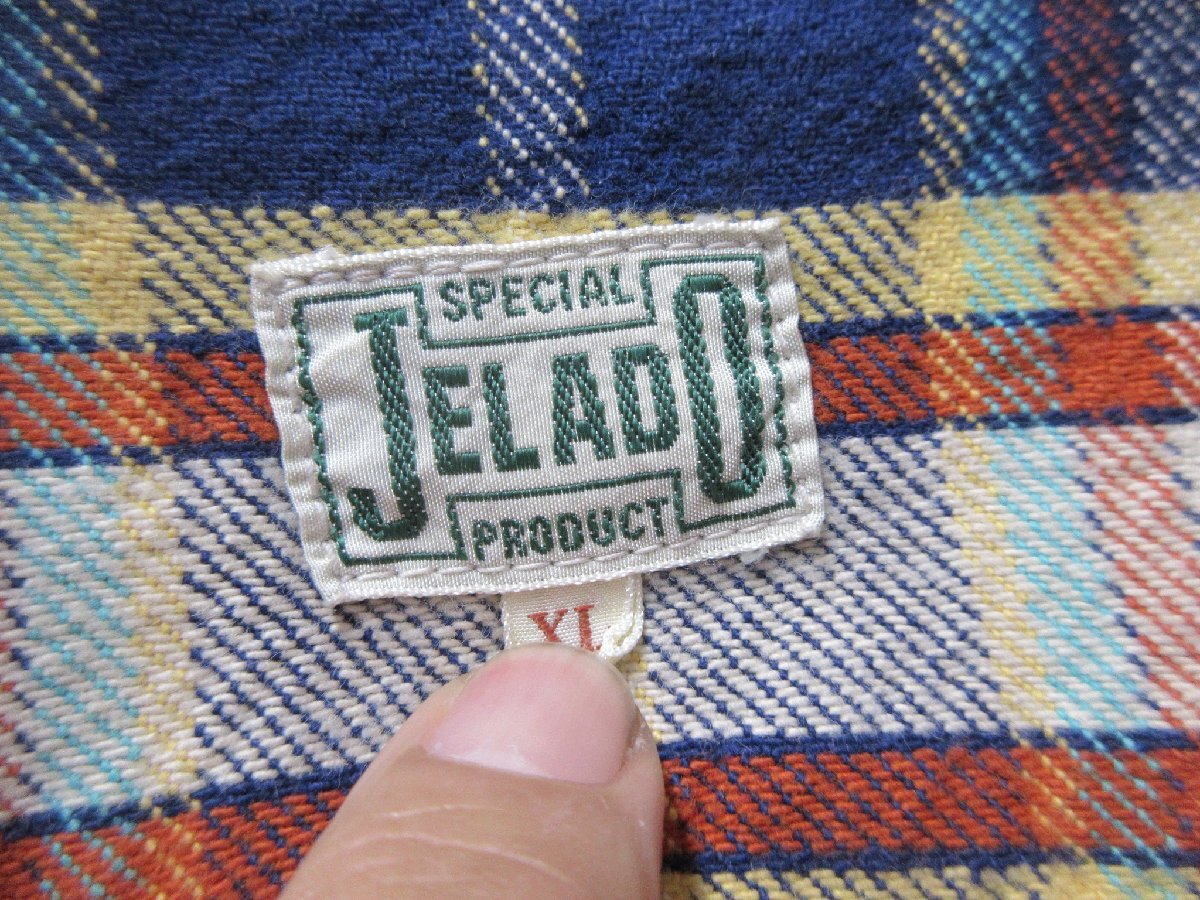 1000円～美品 JELADO ジェラード ヘビーネルシャツ サイズXL_画像3