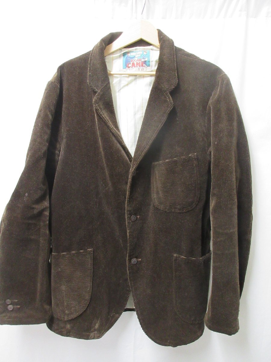 ◎1000円~シュガーケーン F.ROMANCE 14oz.HEAVY CORDUROY 3-BUTTON JACKET SC13997 サイズ42_画像1