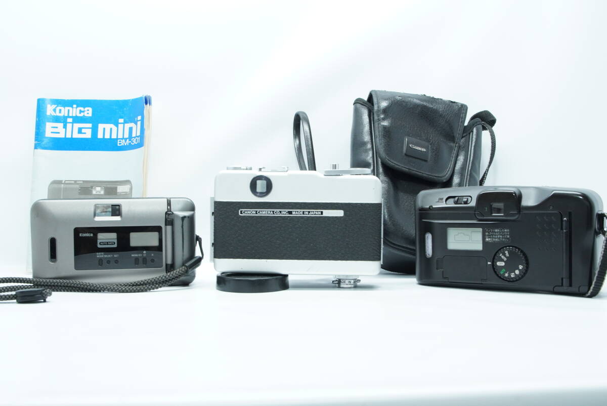 フィルムカメラ まとめ売り Konica Big mini & canon demi ee17 & Autoboy s_画像2
