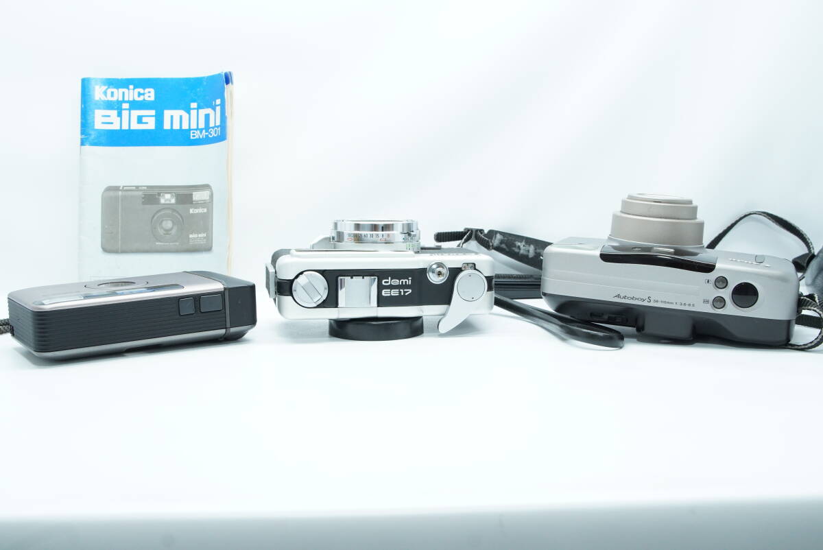 フィルムカメラ まとめ売り Konica Big mini & canon demi ee17 & Autoboy s_画像3