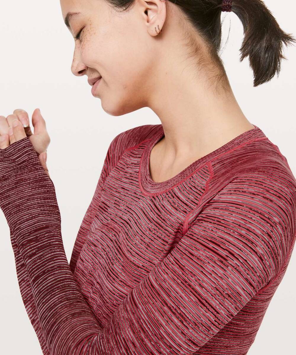ルルレモン lululemon Swiftly Tech Long Sleeve Crew サイズ12 超美品☆ 長袖Ｔシャツ ロングスリーブ_画像9