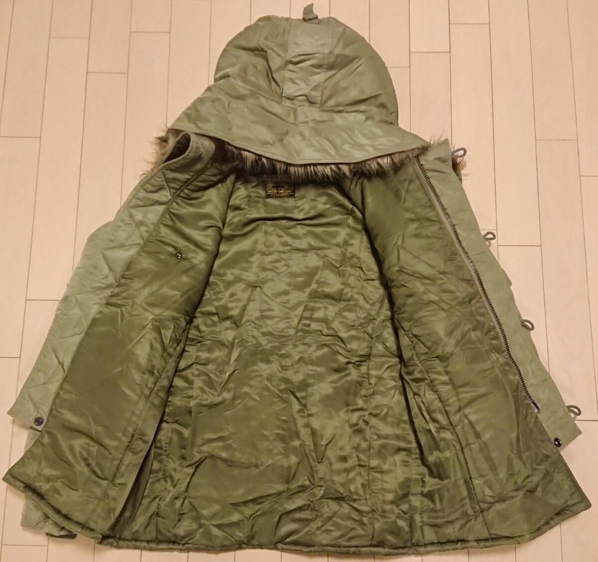 UNITED CARR ユナイテッドカー BY BUZZ RICKSONS バズりクソンズ N-3B Size M Khaki フライトジャケット マクマード カーキ_画像2