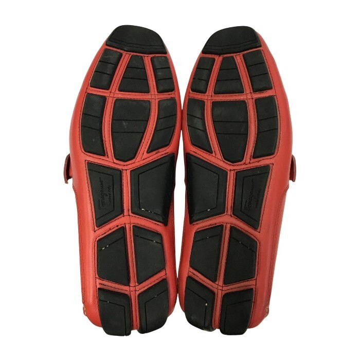 FERRAGAMO Ferragamo обувь для вождения мужской красный 7 размер MS45723 б/у T1