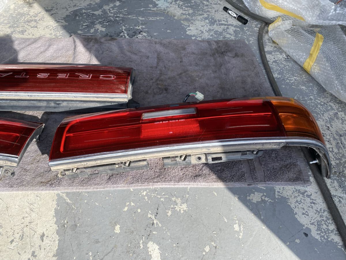 美品 純正　JZX81 GX81 クレスタ　テールランプ 左右セット テールライト 爪割れ無し　_画像8