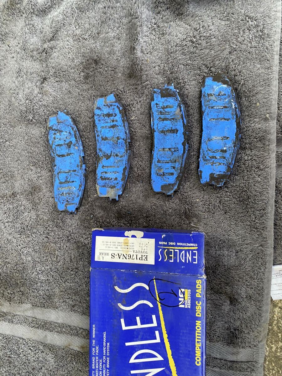 エンドレスENDLESS EP176NA-Yブレーキパッドリア用ソアラ（GZ20 MZ20/MZ21）スープラ（GA70 MA70 JZA70）GX71 MX71 GX81 JZX81_画像3