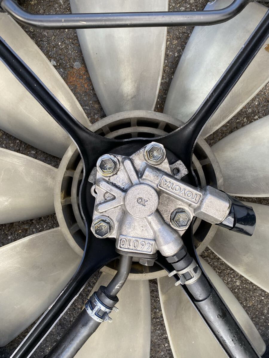 jzx81 1jz gte 純正　油圧ファン　セット　ファンシュラウド　電動ファン　 ラジエーターファン　gx81_画像4