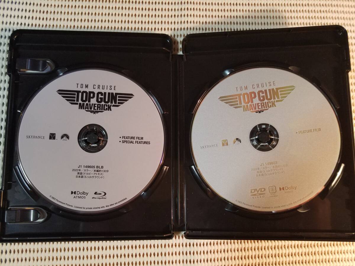 【中古BD Blu-ray ブルーレイディスク+DVD ジャケット難あり トップガン マーヴェリック+中古DVD トップガン トム・クルーズ 2巻セット】_画像3