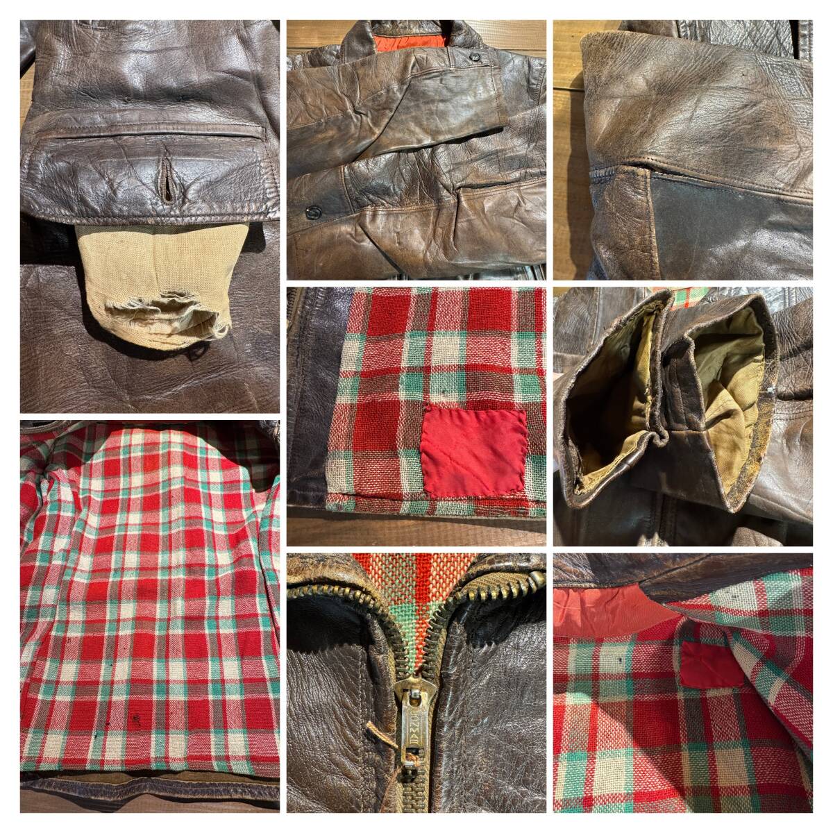 50s ヴィンテージ CALIFORNIAN レザージャケット ポニー 50年代 ホースハイド 革ジャン _画像10