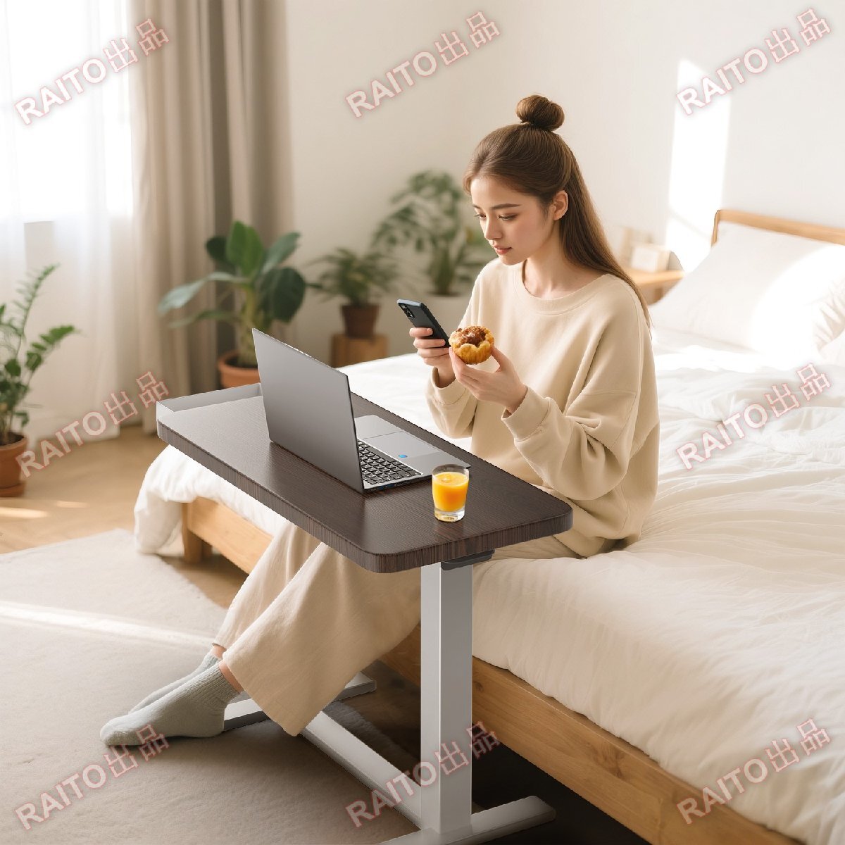 [ на следующий день отправка ] боковой стол подниматься и опускаться тип газ давление подниматься и опускаться bed стол PC стол уход стол 64~102cm высота регулировка возможность высота нет -ступенчатый настройка выдерживаемая нагрузка 30KG