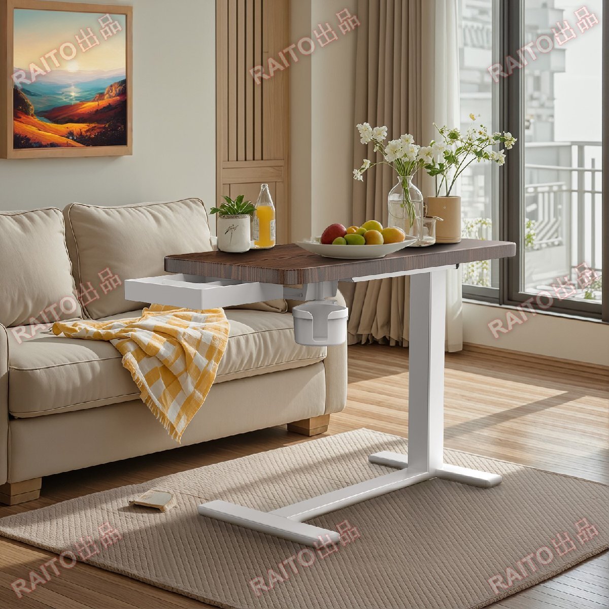 [ на следующий день отправка ] боковой стол подниматься и опускаться тип газ давление подниматься и опускаться bed стол PC стол уход стол 64~102cm высота регулировка возможность высота нет -ступенчатый настройка выдерживаемая нагрузка 30KG