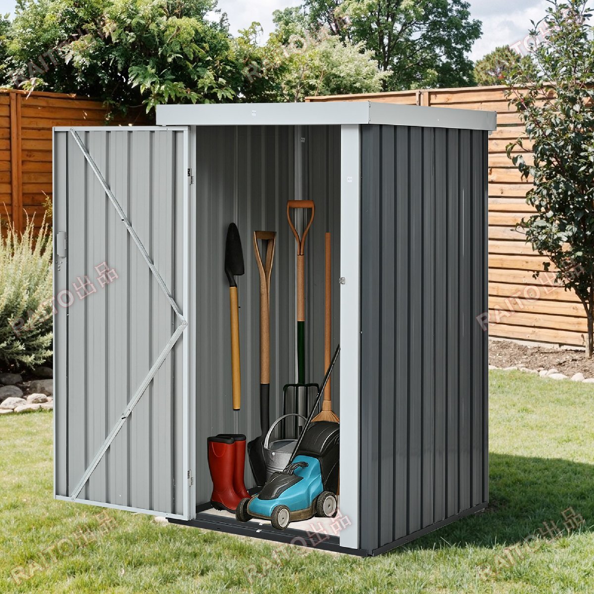 [ на следующий день отправка ] место хранения наружный steel склад дверь вне шкаф предмет класть модный большой . ржавчина веранда водонепроницаемый дверь . дверь стальной шкаф блокировка имеется hw0160