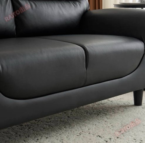 【翌日発送】ソファ 二人掛け カウチ PUレザー モダン シンプル ソファー2P おしゃれ 座面肘掛け一体型 圧力分散 高品質 耐荷重_画像4