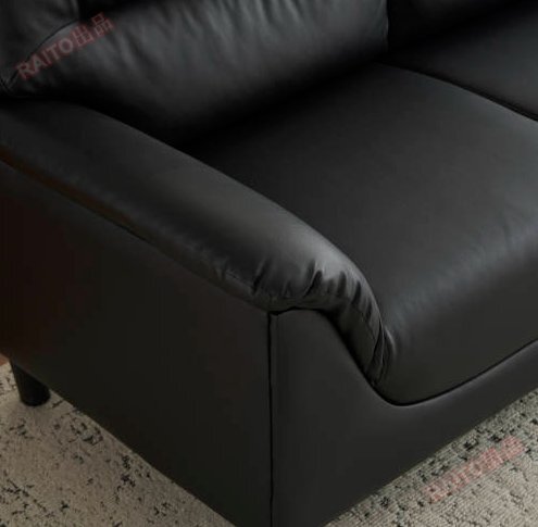 【翌日発送】ソファ 二人掛け カウチ PUレザー モダン シンプル ソファー2P おしゃれ 座面肘掛け一体型 圧力分散 高品質 耐荷重_画像5