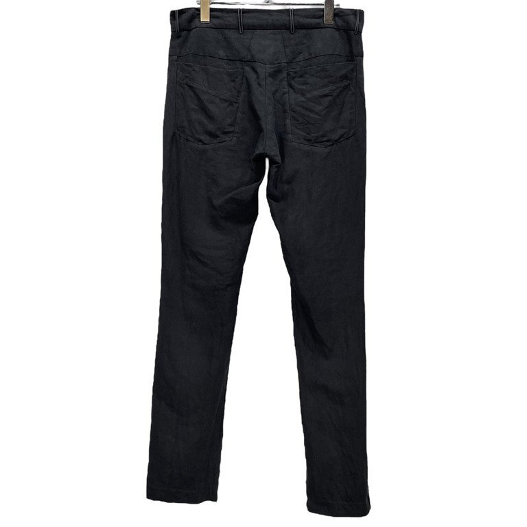 DANIEL ANDRESEN 【men4824I】 コットンリネンツイルホーンボタンスリムシルエットパンツ ボトムス ダニエルアンドレセン メンズ AR_画像2