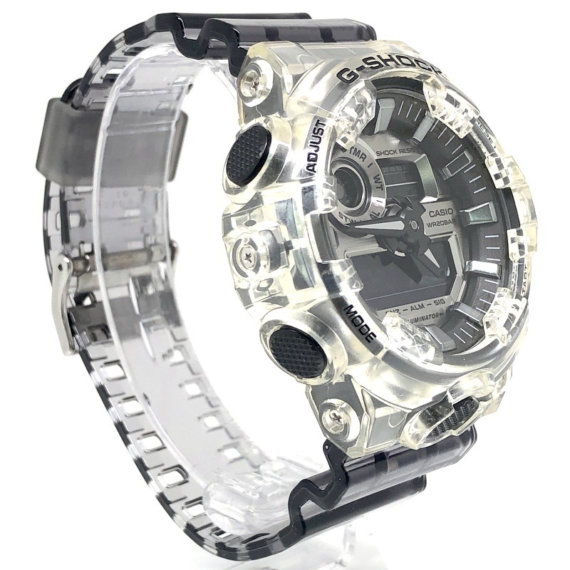 G-SHOCK ジーショック 【ITUVE1FQG6XT】 GA-700SK-1A Clear Skeleton スケルトン ツートンカラー ビッグケース アナデジ 2019年4月発売_画像2
