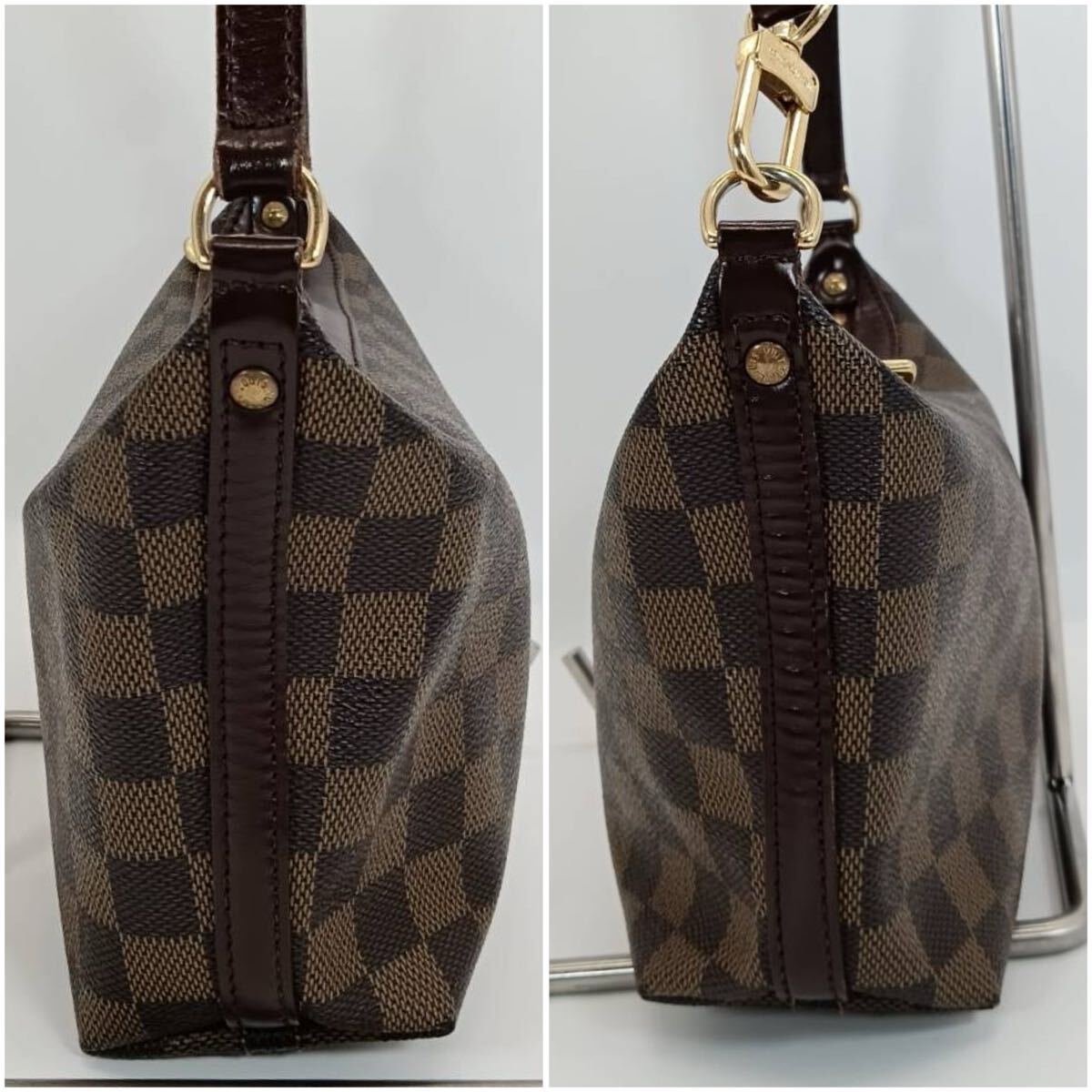 LOUIS VUITTON/ルイヴィトン/ダミエ/エベヌ/キャンバス/イロヴォPM/ショルダーバッグ/ハンドバッグ/袋付き_画像4