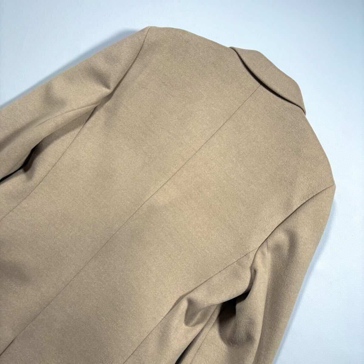 未使用級!! 着丈99cm 人気 ベージュカラー!! ザラマン ZARA MAN 極暖 ストレッチ チェスターコート ロングコート メンズ コート 伸縮 秋冬_画像7