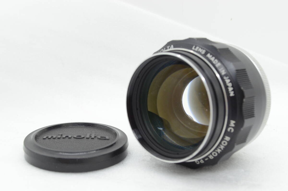 MINOLTA ミノルタ　MC ROKKOR-PG 58mm F1.2 単焦点 大口径レンズ SRマウント_画像1