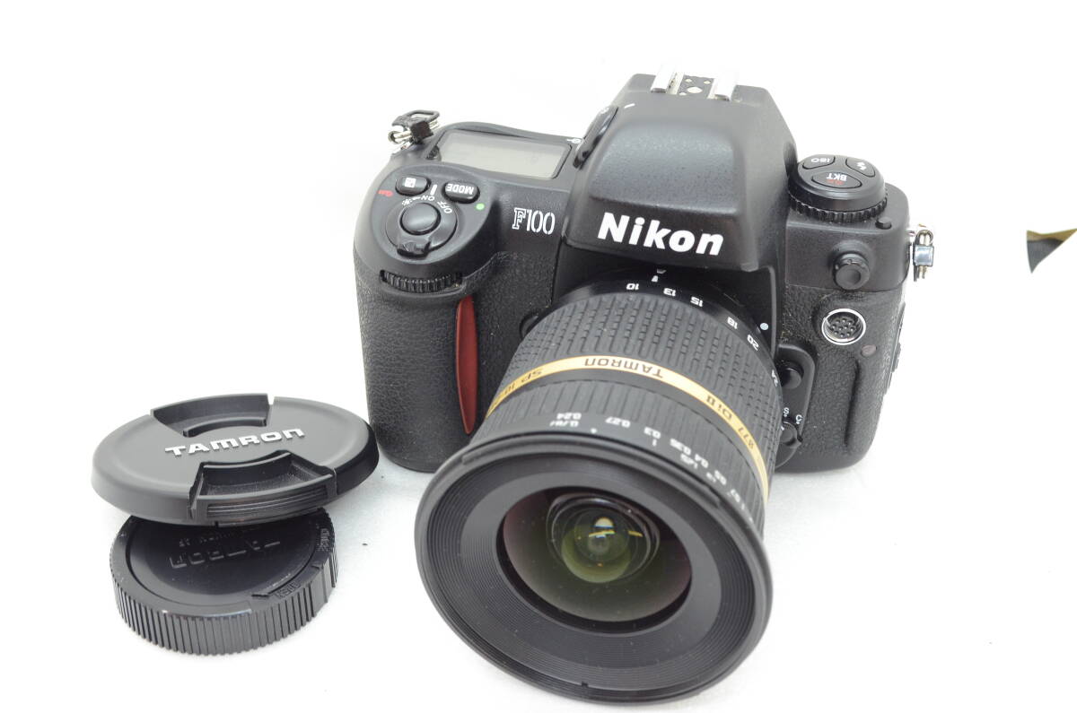  рабочий товар NIKON Nikon F100 корпус /TAMRON SP 10-24mm широкоугольный линзы есть пленочный фотоаппарат 
