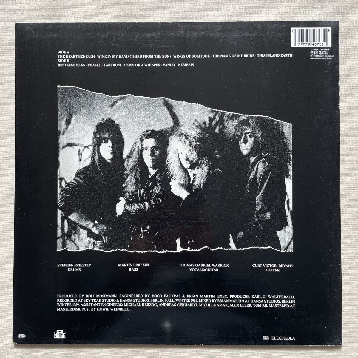 LP CELTIC FROST vanity / nemesis スラッシュメタル thrash black death metal hellhammer_画像2