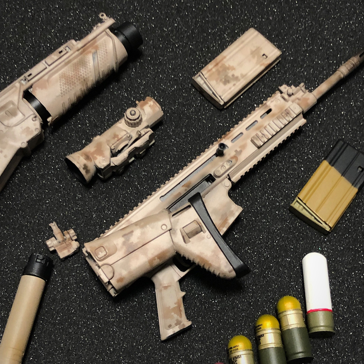 1/6 AOR1 FN MK17 グレネードランチャー ソルジャーストーリー 銃 アサルトライフル (検 DAMTOYS easy&simple DID soldierstory フィギュア_画像5