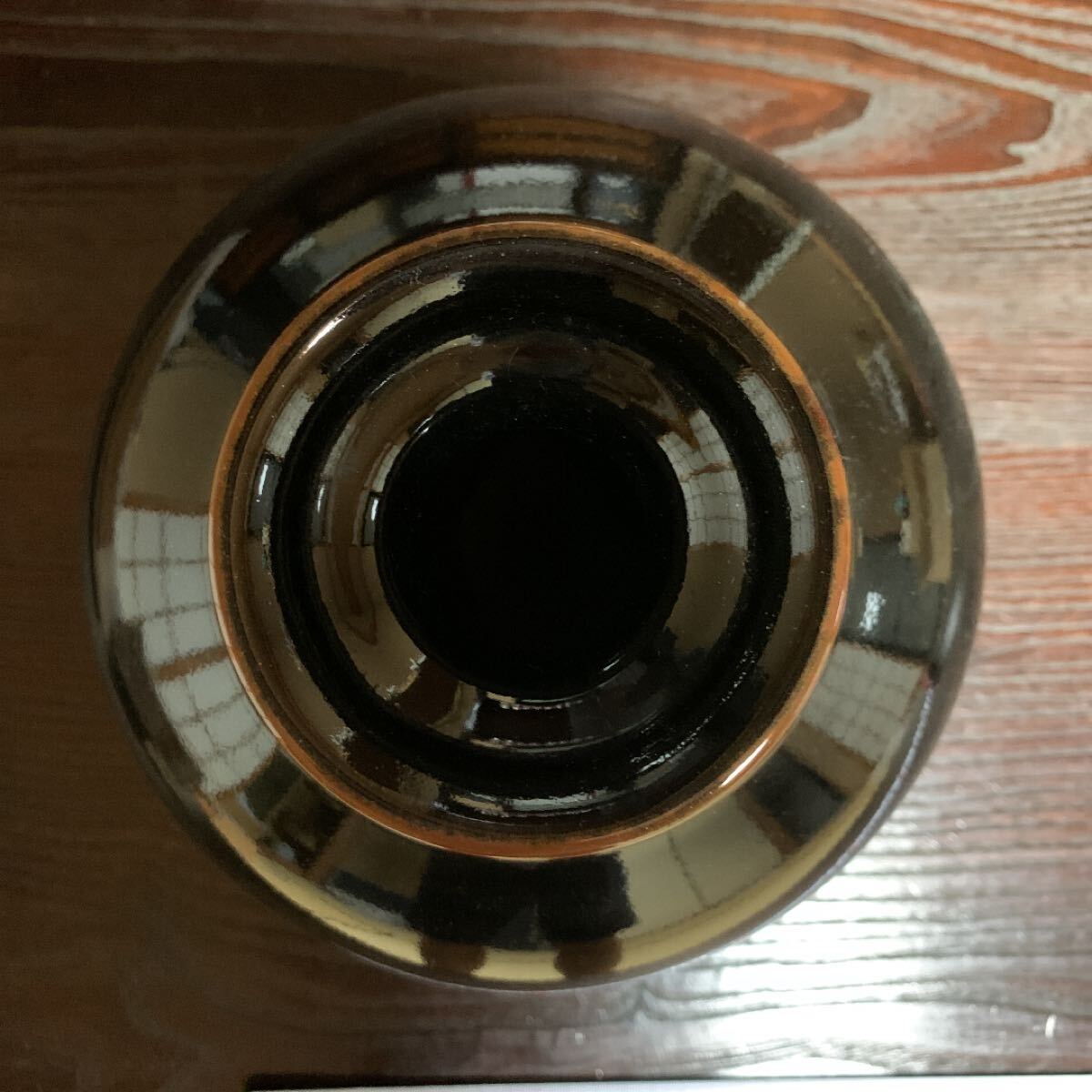 花瓶　黒　大き目　骨董　アンティーク_画像2