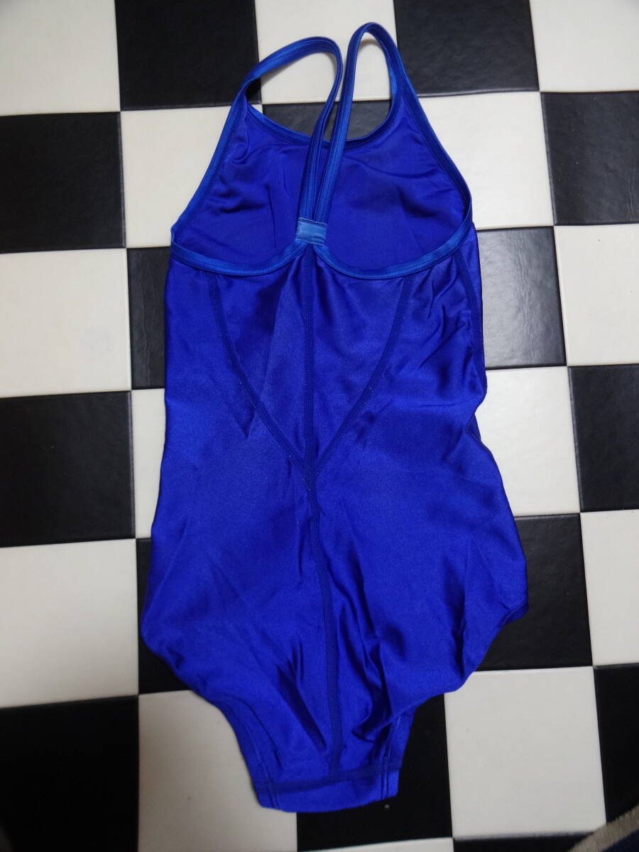 MIZUNO 女児水着ワンピース サイズ140 D7596 光沢青 競泳水着_画像2