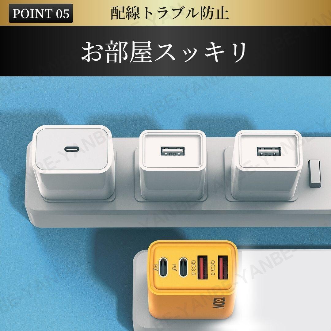 iPhone android AC адаптер зарядное устройство Type-C USB зарядное устройство QC3.0 PD 1 порт примерно 30W 4 порт multiport смартфон планшет маленький размер розетка 3