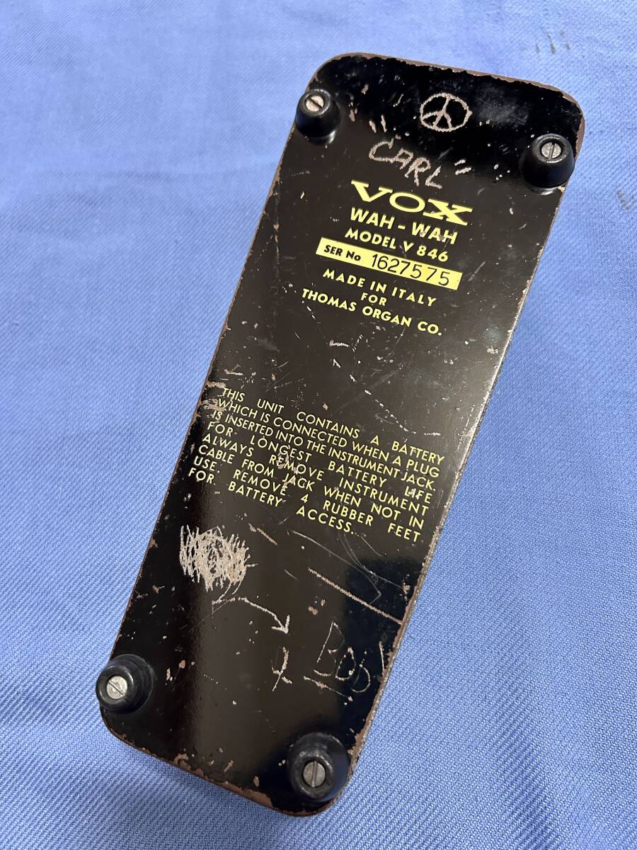 超希少 Vox V846 ‘60後期~’70前期オリジナル リアルヴィンテージワウペダル_画像3