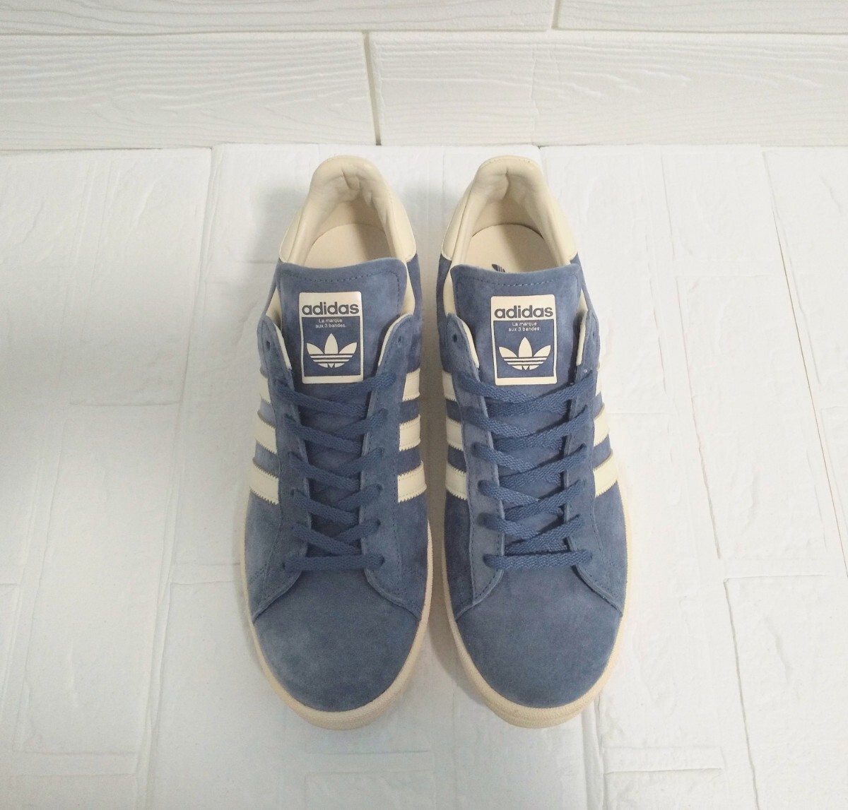 * прекрасный товар стандартный товар 2024 год производства adidas Originals for BEAUTY&YOUTH специальный заказ *CAMPUS 80s BY* 28cm голубой замша спортивные туфли Adidas IH3658