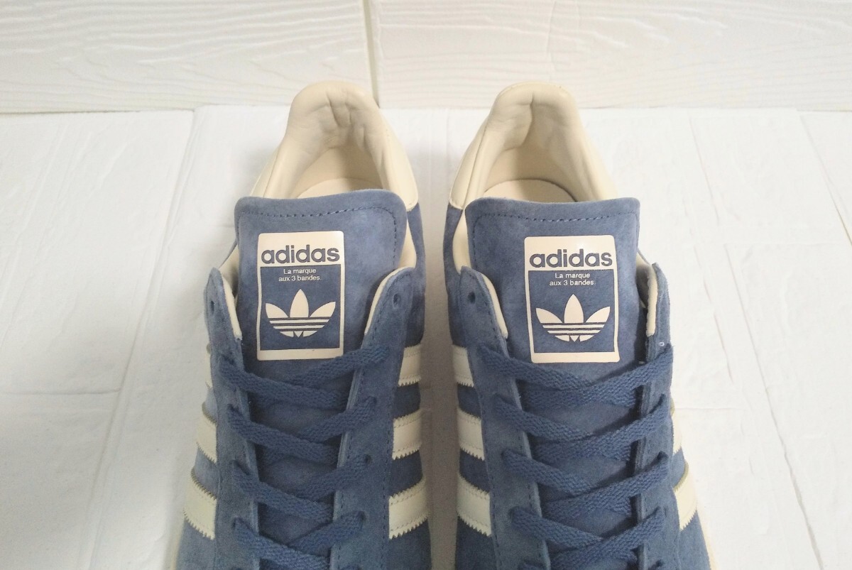 * прекрасный товар стандартный товар 2024 год производства adidas Originals for BEAUTY&YOUTH специальный заказ *CAMPUS 80s BY* 28cm голубой замша спортивные туфли Adidas IH3658