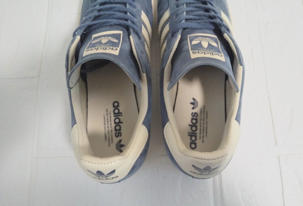 * прекрасный товар стандартный товар 2024 год производства adidas Originals for BEAUTY&YOUTH специальный заказ *CAMPUS 80s BY* 28cm голубой замша спортивные туфли Adidas IH3658