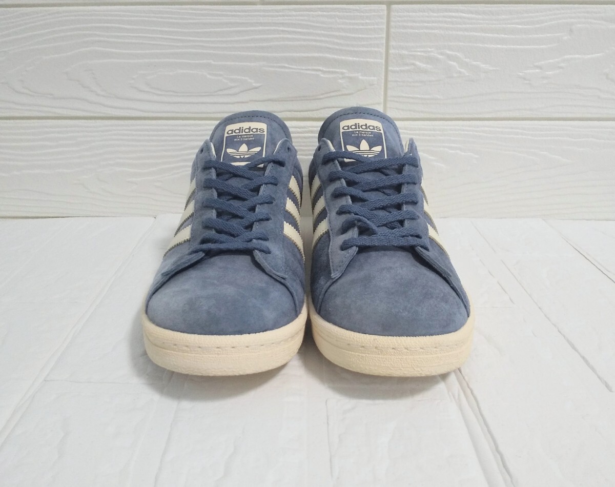 * прекрасный товар стандартный товар 2024 год производства adidas Originals for BEAUTY&YOUTH специальный заказ *CAMPUS 80s BY* 28cm голубой замша спортивные туфли Adidas IH3658