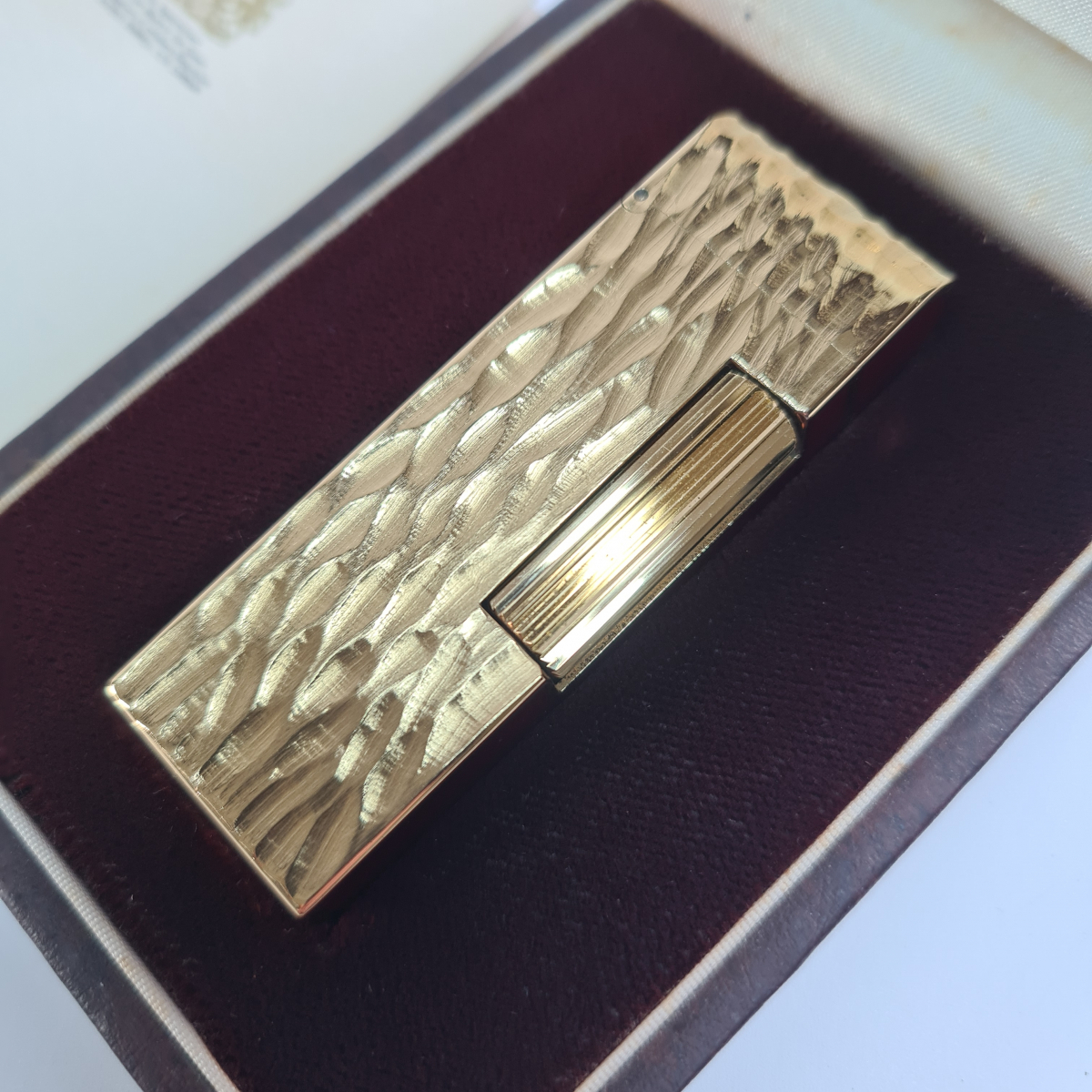 (29529)★１円スタート★Dunhill★ダンヒル★ガスライター★サイドローラー★ゴールド★着火未確認★_画像1