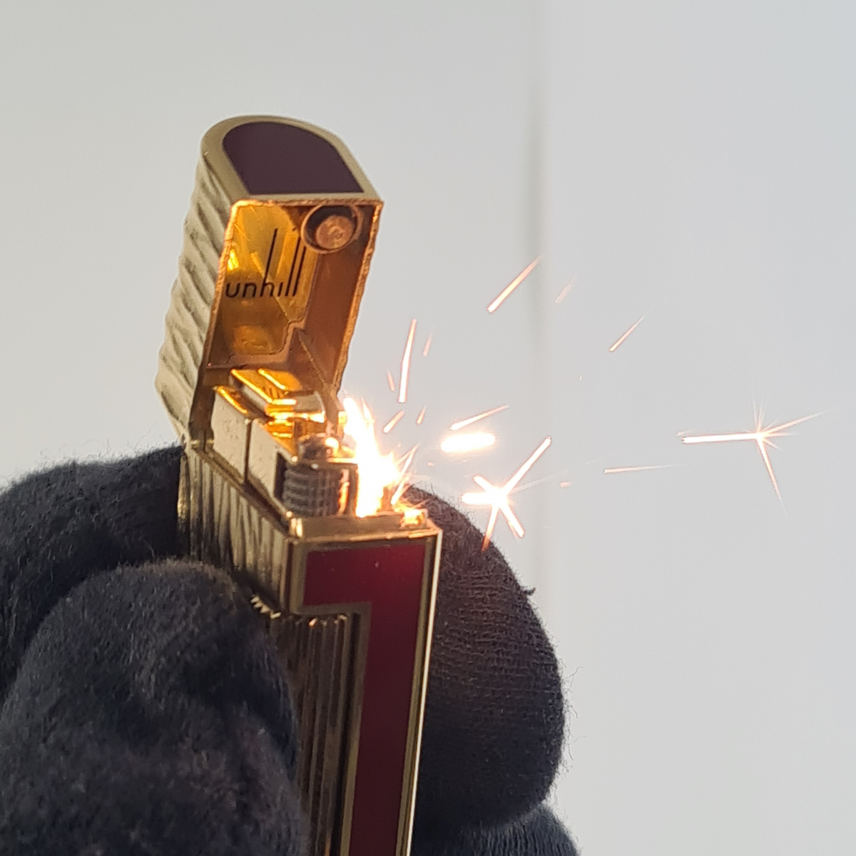 (29529)★１円スタート★Dunhill★ダンヒル★ガスライター★サイドローラー★ゴールド★着火未確認★_画像10