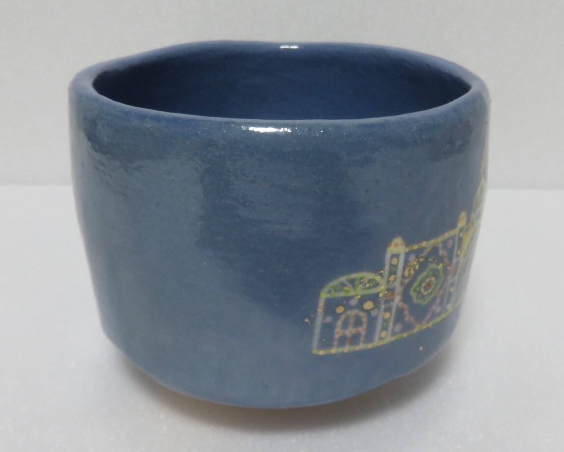 < чайная посуда Sakura >. синий . illumination чашка Yoshimura приятный входить [ стоимость доставки : единый по всей стране 972 иен * несколько . отправка тоже 972 иен ]